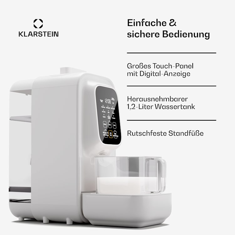 Loire 4-in-1 Vegan Drink Maker 800/1200W 1200ml Touch herausnehmbarer Wassertank