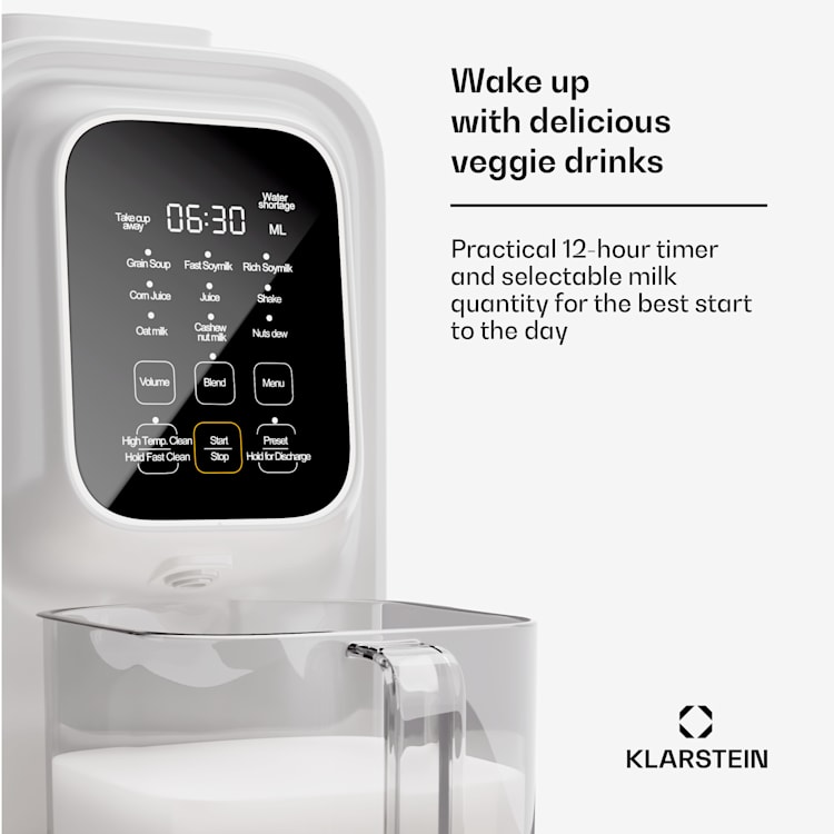 Loire 4 v 1, výrobník vegánskych nápojov, 800/1200 W, 1200 ml, dotykové ovládanie, odnímateľný zásobník na vodu