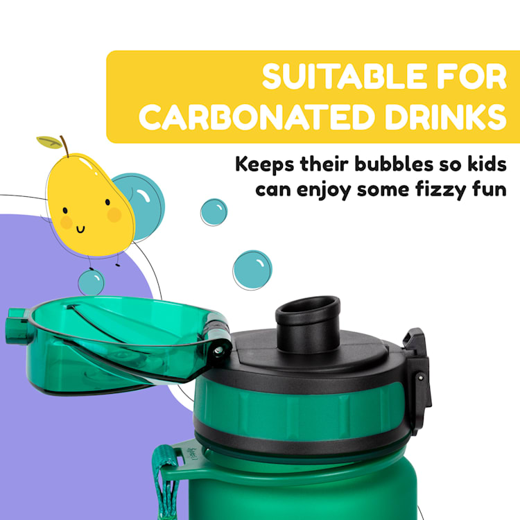 schmatzfatz, fľaša na pitie, športová fľaša, 500 ml, 24 cm, tritan 500 ml | Dark Green Jungle