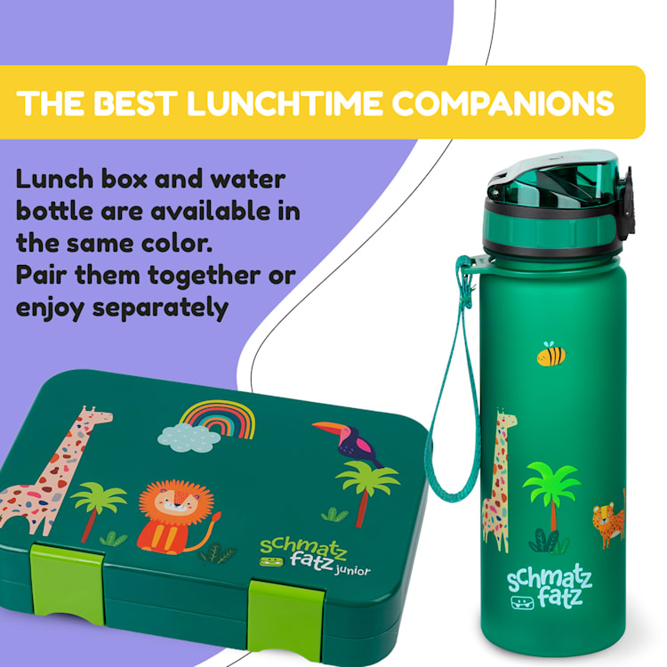 schmatzfatz, fľaša na pitie, športová fľaša, 500 ml, 24 cm, tritan 500 ml | Dark Green Jungle