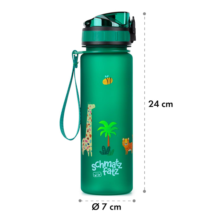 schmatzfatz, fľaša na pitie, športová fľaša, 500 ml, 24 cm, tritan 500 ml | Dark Green Jungle