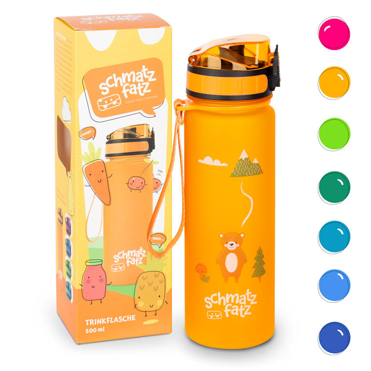 schmatzfatz, sportowa butelka na napoje, 500 ml, 24 cm, Tritan 500 ml | Orange Forest