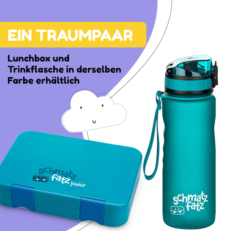 schmatzfatz Trinkflasche Sportflasche 500 ml 24 cm Tritan 500 ml | Petrol