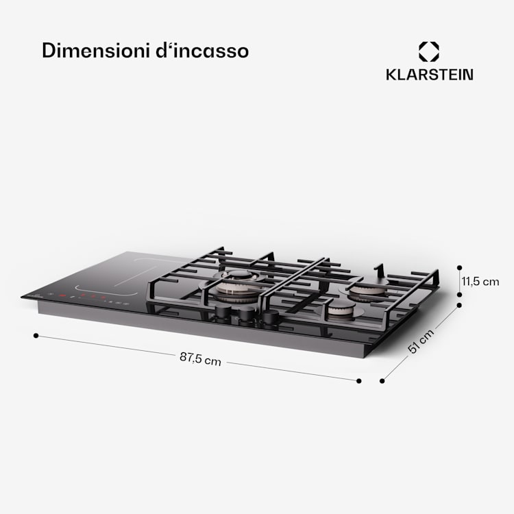 ARISTON SERIE UGELLI PIANO COTTURA CUCINE GAS 5 FUOCHI + FORNO- GAS
