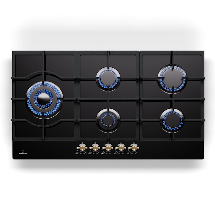 <p>Klarstein Victoria Chef Edition Table de cuisson gaz 5 zones avec 5 feux</p>