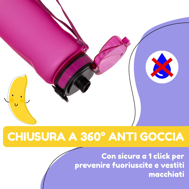 Wakaba - Borraccia da 800 ml, Tritan senza BPA