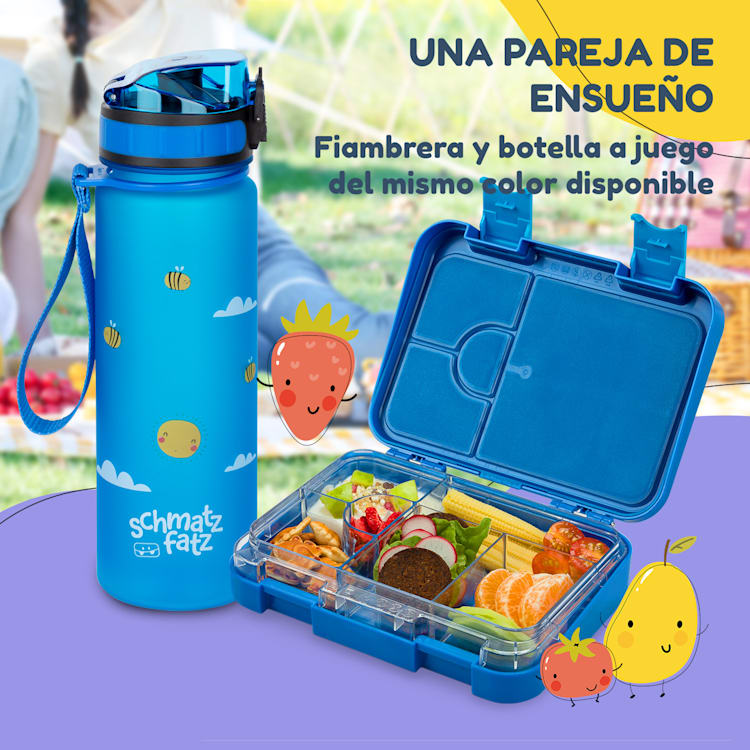 Fiambrera junior 6 compartimentos schmatzfatz 21,3 x 15 x 4,5 cm (AnxAlxP) Azul