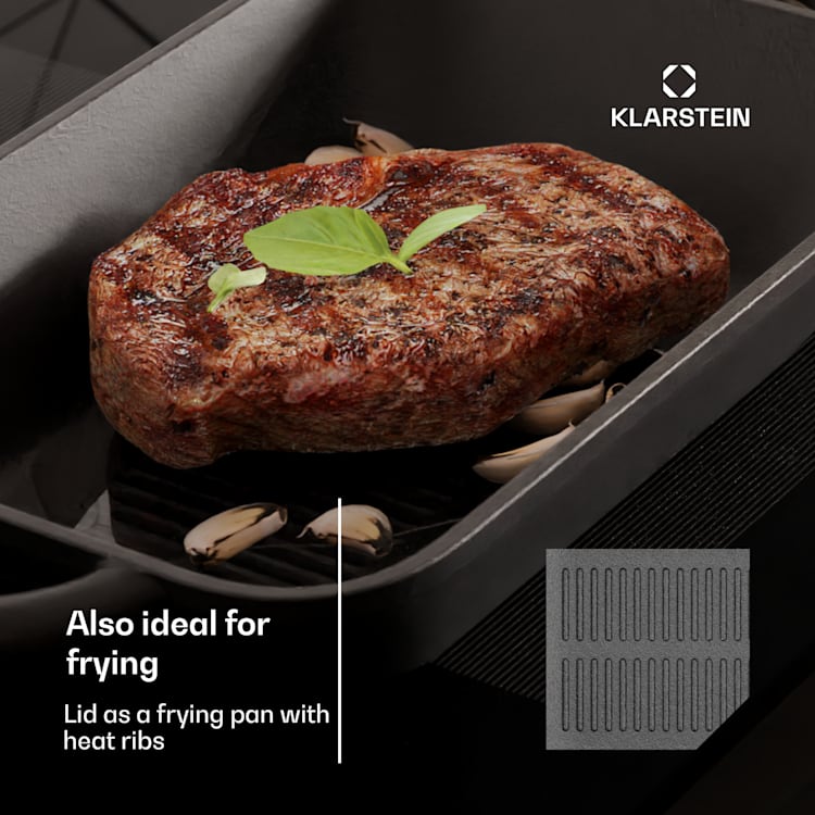 Longhorn, vas de pâine din fontă, 4,6 l, pentru interior, exterior, pentru toate tipurile de sobe
