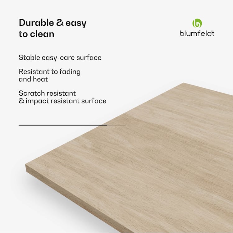 Bearsdon tafelblad 140 x 80 cm voor keuken en eetkamer | Robuust multiplex