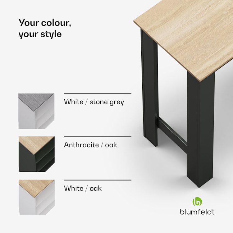 Erskine bartafel café tafel huisbar 3 hoogtes modern design