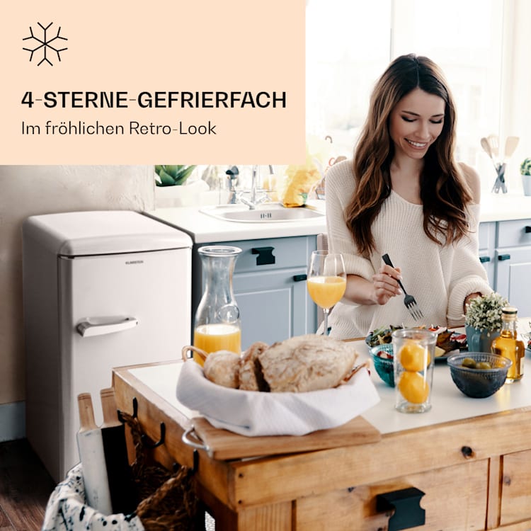 Laika 60L Gefrierschrank 60 Liter 3 Schubladen Temperatur: -18 bis 0 °C Creme