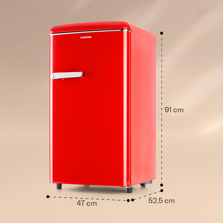 Laika 60L Gefrierschrank 60 Liter 3 Schubladen Temperatur: -18 bis 0 °C Rot
