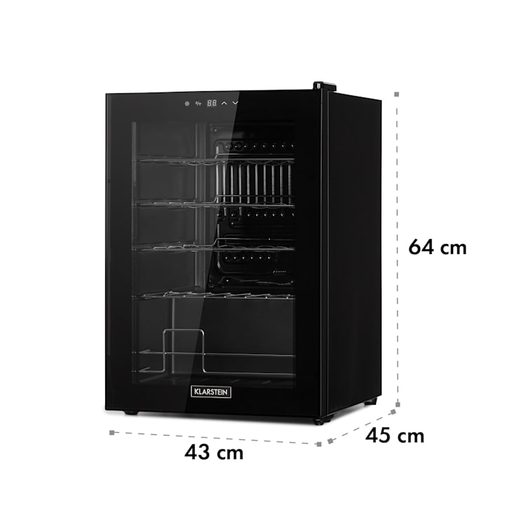 Shiraz 20 Uno, borhűtő, 53 liter, 20 palack, 5-18°C, érintőképernyős vezérlőpanel 20 palack | 1 hűtőzóna | Fekete