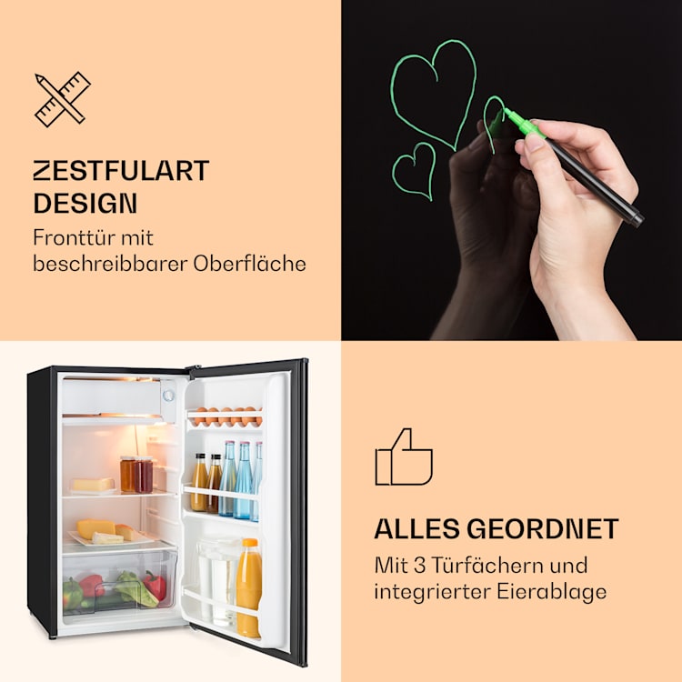 Spitzbergen Uni Kühlschrank 91 Liter 10-Liter-Gefrierfach 2 Böden 