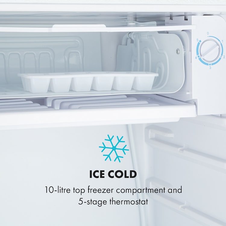 Spitzbergen Uni Fridge 91 litres 10-litre freezer compartment 2 shelves 