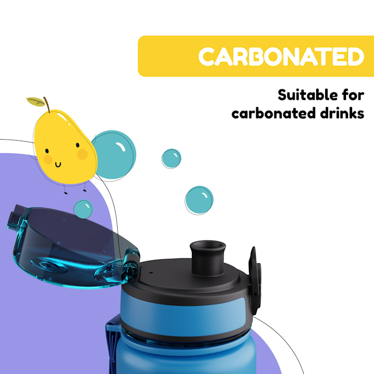 schmatzfatz, ssticlă de băut, sticlă sport, 500 m,l 24 cm, tritan 500 ml | Blue Bees