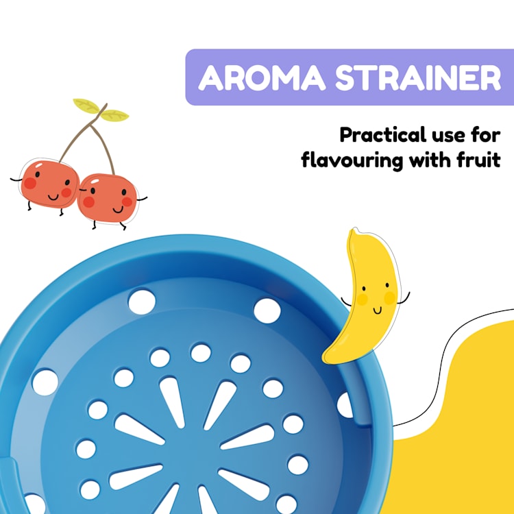 schmatzfatz, ssticlă de băut, sticlă sport, 500 m,l 24 cm, tritan 500 ml | Blue Bees