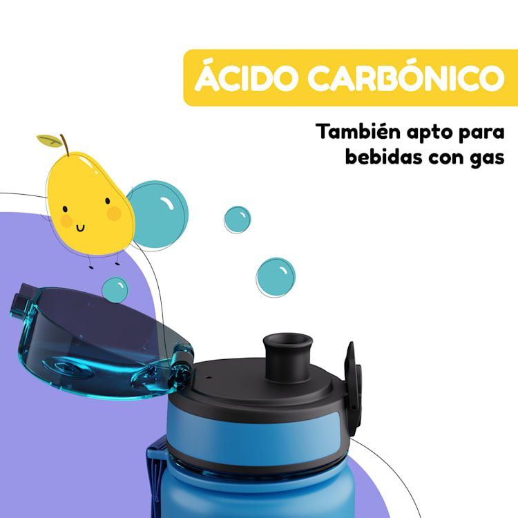 Schmatzfatz Botella cantimplora 500 ml 24 cm Tritan