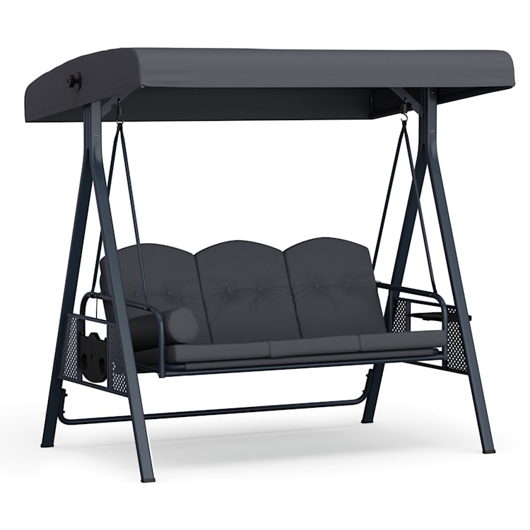 blumfeldt GrandSway swing bench 3-seater individually adjustable Anthracite