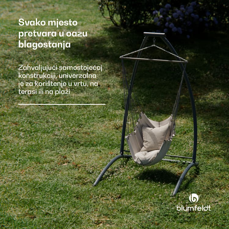 SwayStation Arch okvir viseće mreže, otporan na koroziju, otporan na vremenske uvjete, unutarnji/ vanjski prostor, do 100 Kg