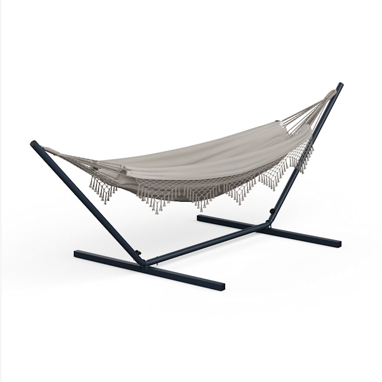 SwayStation Boho hangmat | 320 x 116 cm | weerbestendig | roestvrij 320 cm | Crème