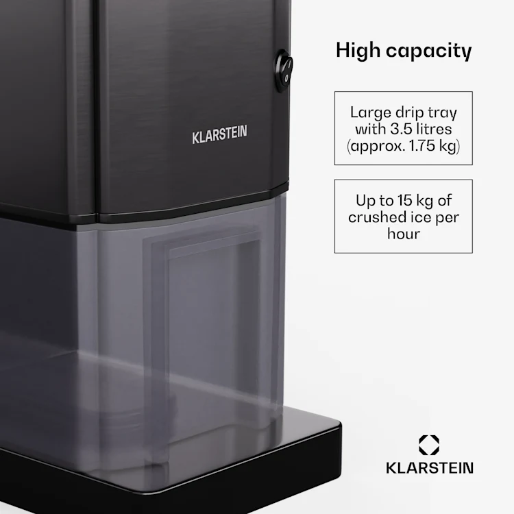 Icebreaker Ice Crusher 15kg/h 3.5 litre ice container Black