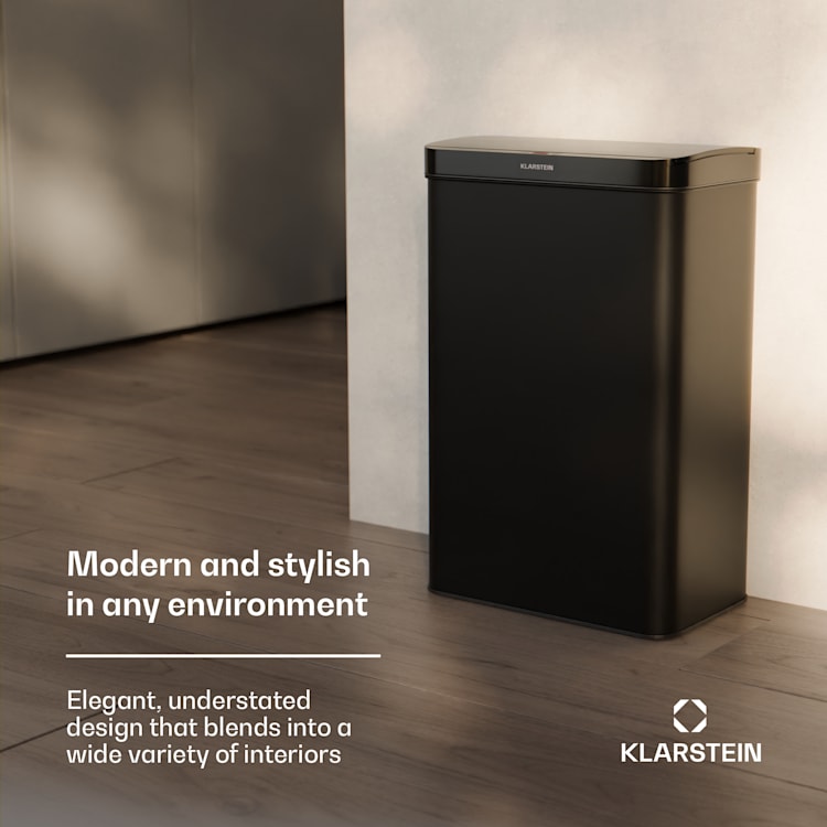 Touchless, senzorový odpadkový kôš, 60 l, z nehrdzavejúcej ocele, Soft-Close zatváranie, napájaný batériou, LED displej, časovač