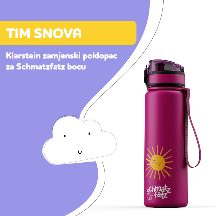 schmatzfatz zamjenski poklopac, gumb, silikonska slamka, za bocu od 500 ml