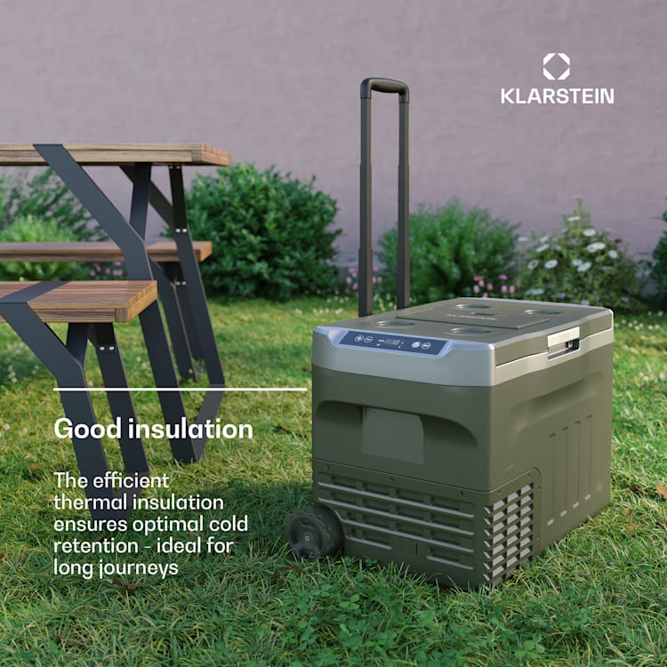 PolarForce 30L -kompressorikylmälaatikko | LCD-paneeli | valaistus | off road | akun suojaus | 12 V/230 V 30 l | Vihreä