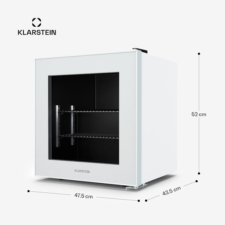 IceAge 36 Congelador | 36 litros de volumne | CEE E | 2 estantes | termostato | frontal de vidrio 36 L | Blanco