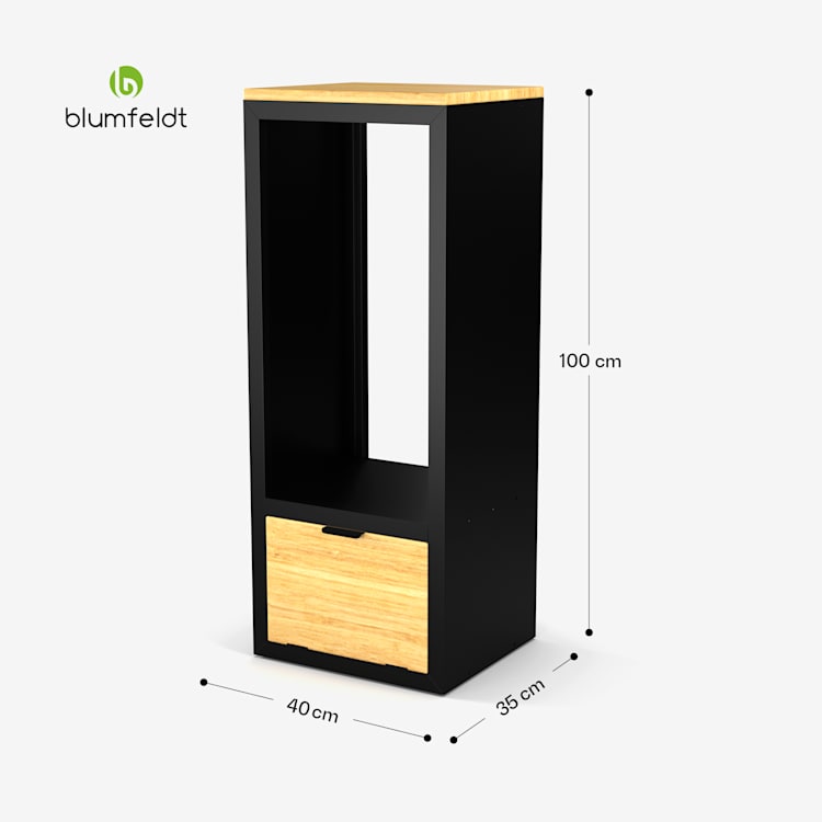 Brandhoutrek Kindlewood | houtopslag | haardrek | gepoedercoat | rubberhout 