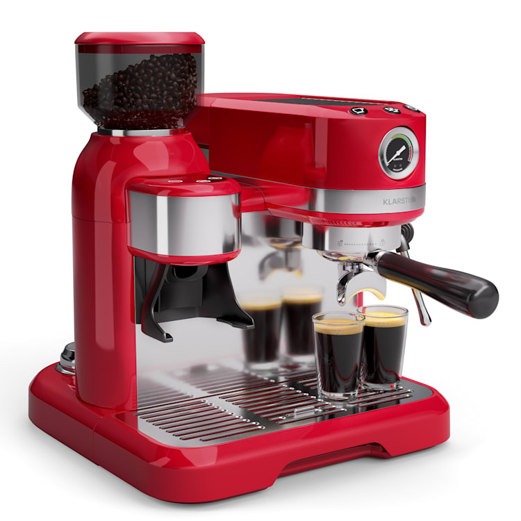 Machine à Café Expresso Avec Broyeur à Grains 15 Bars - Moulin Conique 15 Réglages, Buse Vapeur 360°, Réservoir 2,3L