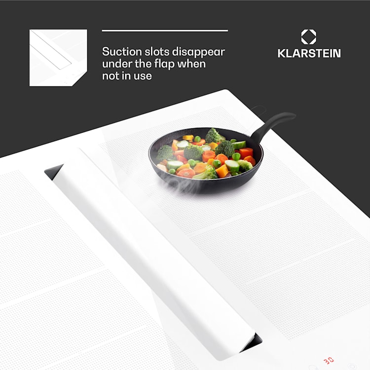 Klarstein ChefFusion Down Air System Kochfeld + Abzugshaube 7200W