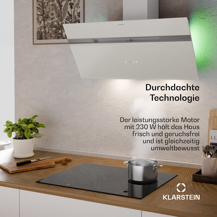 Alina Dunstabzugshaube | 90 cm | 615 m³/h | Leise | EEK A 