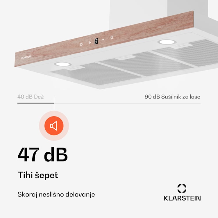 ZenFusion T kuhinjska napa, 881,6 m³/h, A++, 210 W DC, 47 dB 90 cm | Bela