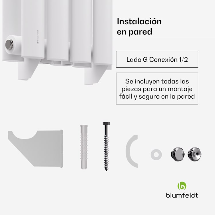 Radiador Blumfeldt Tallheo 60x30 360W Double Layer | 60 x 30 cm | Blanco