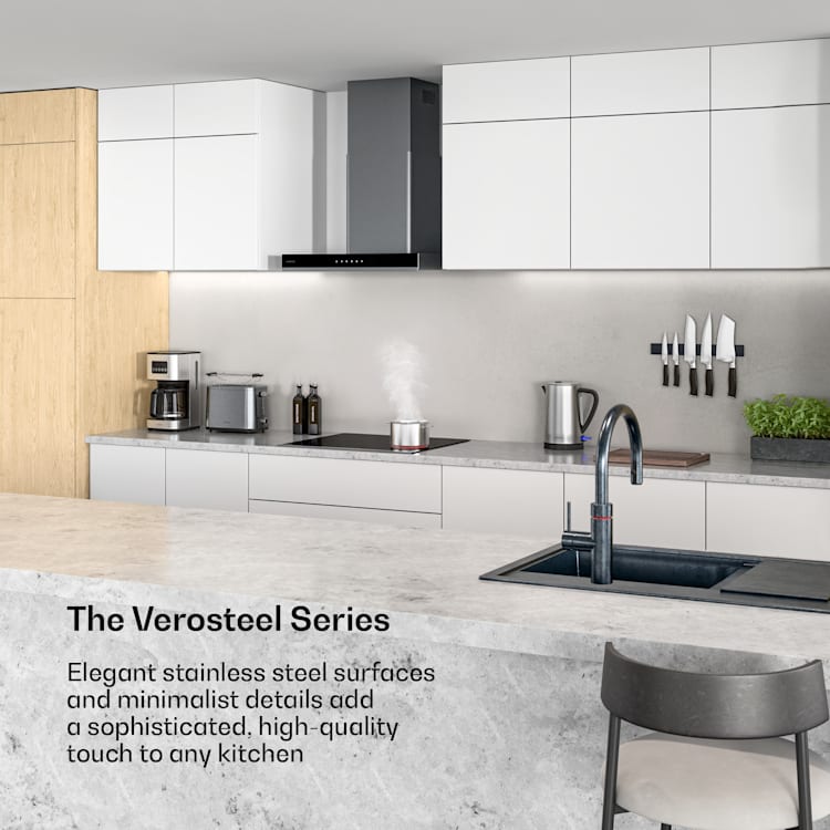 Verosteel glaskeramische kookplaat | 4 zones | minimalistisch, krachtig | 6600 W | 60 cm 60 cm