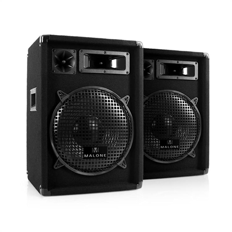 Paar Malone 2 x PW-1222 3-wegs box luidsprekers 30 cm (12")