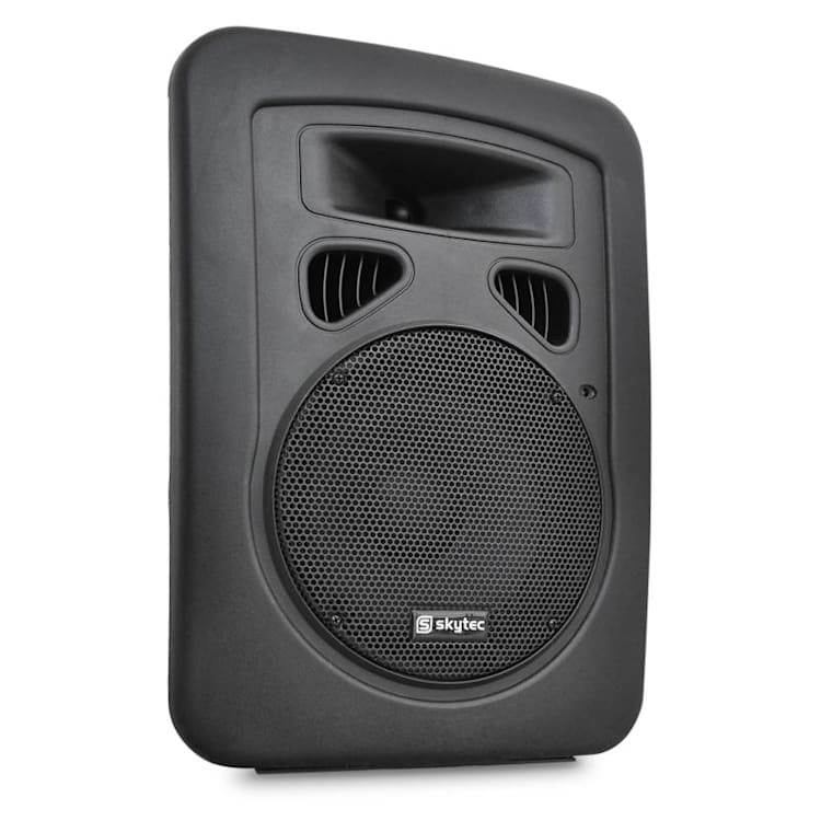 Paar PA-luidsprekers Skytec 20 cm actieve box 2 x 200 W ABS
