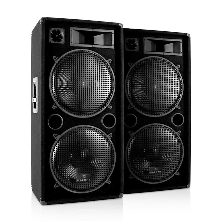 Paar PA-boxen Malone PW-2522 2 x 38 cm (15") subwoofer 3000