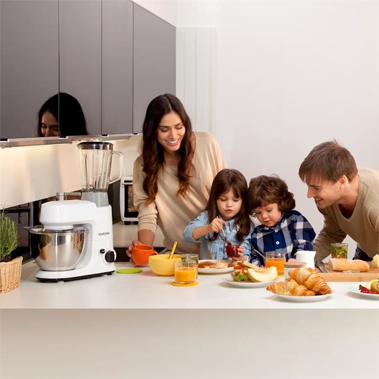 Set Carina Bianca 800W Robot de cuisine mixeur 1,5L Blanc