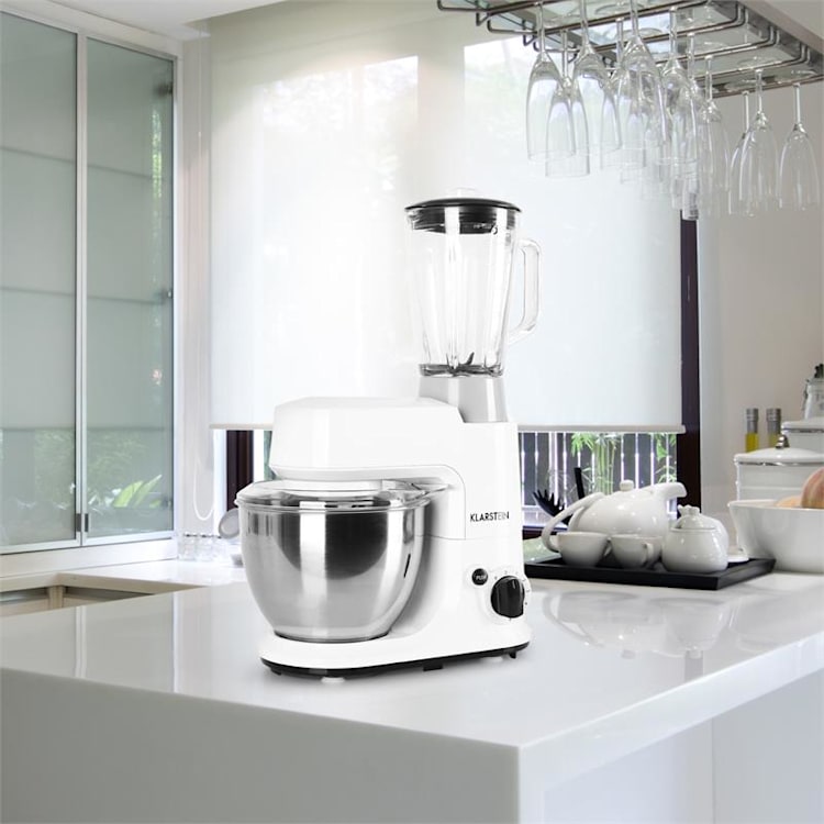 Set Carina Bianca 800W Robot de cuisine mixeur 1,5L Blanc