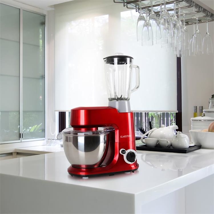 Carina Rossa Set Robot de cocina más vaso 1,5L Rojo