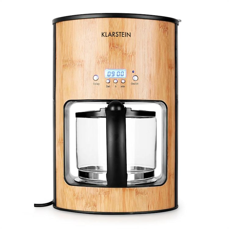 Klarstein Bamboo Garden Set petit-déjeuner machine à café bouilloire grille-pain