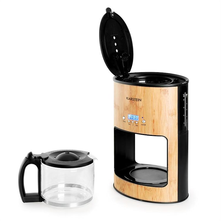 Klarstein Bamboo Garden Set petit-déjeuner machine à café bouilloire grille-pain