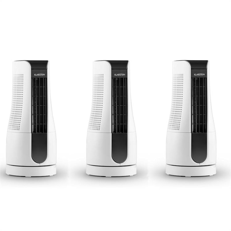 SKYSCRAPER OFFICE, 16 W, STEBRIČAST VENTILATOR, NAMIZNI VENTILATOR, NA DOTIK, BELA BARVA