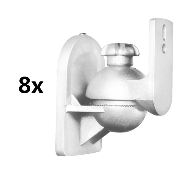 SB-28 luidspreker bevestiging 8-delige set wit <3,5 kg home cinema HIFI