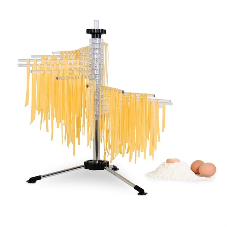 Klarstein Pasta Set, zariadenie na prípravu cestovín, červené & susič cestovín Verona Červená