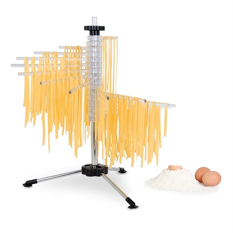 Klarstein Pasta Set, zariadenie na prípravu cestovín, ušľachtilá oceľ & susič cestovín Verona Strieborná