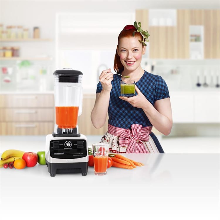 Herakles-3G Ståmixer 1500W 2,0 PS 2L vit Green Smoothie BPA-fri Vit
